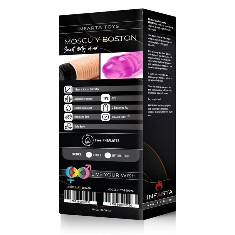 Vibrador Realístico Y Flexible Boston - En Color Beige - Imagen 3