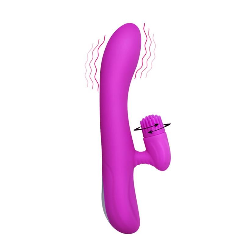 Vibrador Cris Clitoris Rotativo 11 Funciones Silicona Usb Recargable - Imagen 2