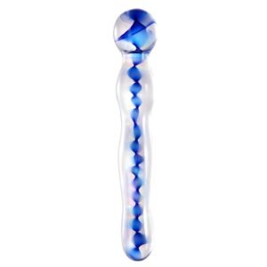 Glass Anal Dildo Bubble Glow