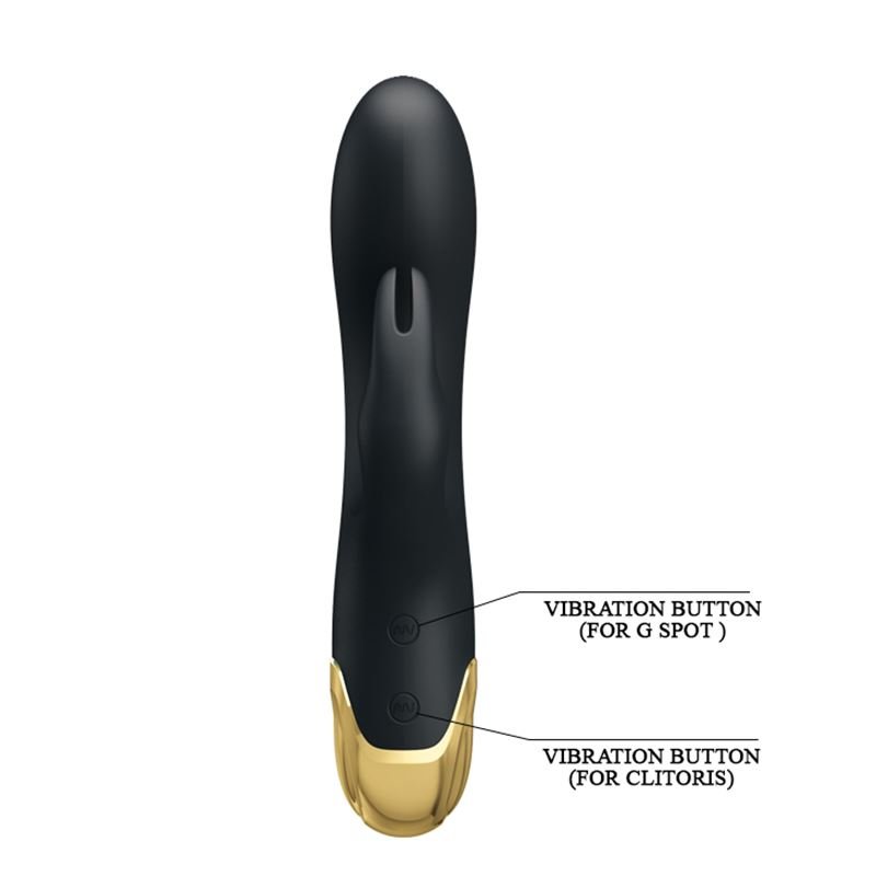 Vibrador Gold Royal Pleasure Doble Estimulación Con 7 Funciones En Silicona Líquida Usb Recargable - Imagen 6