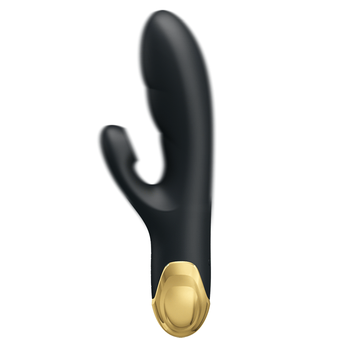 Vibrador Gold Royal Pleasure Succionador De Clitoris 7 Funciones Silicona Usb Recargable 19Cm X 3,3Cm - Imagen 2