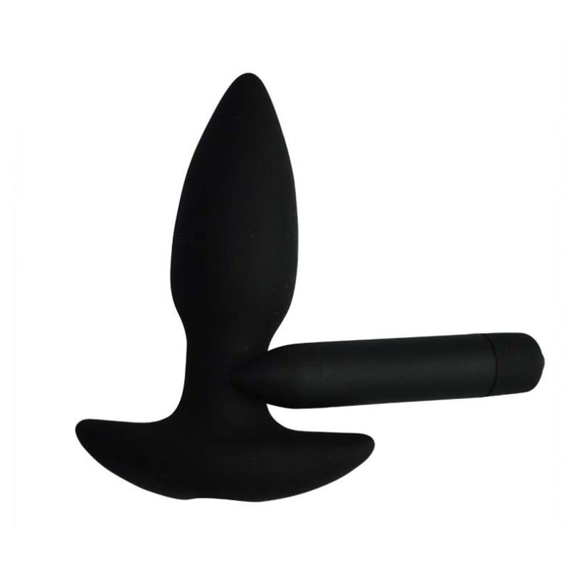 Plug Anal Con Vibrador Silicona Bulk - Imagen 2