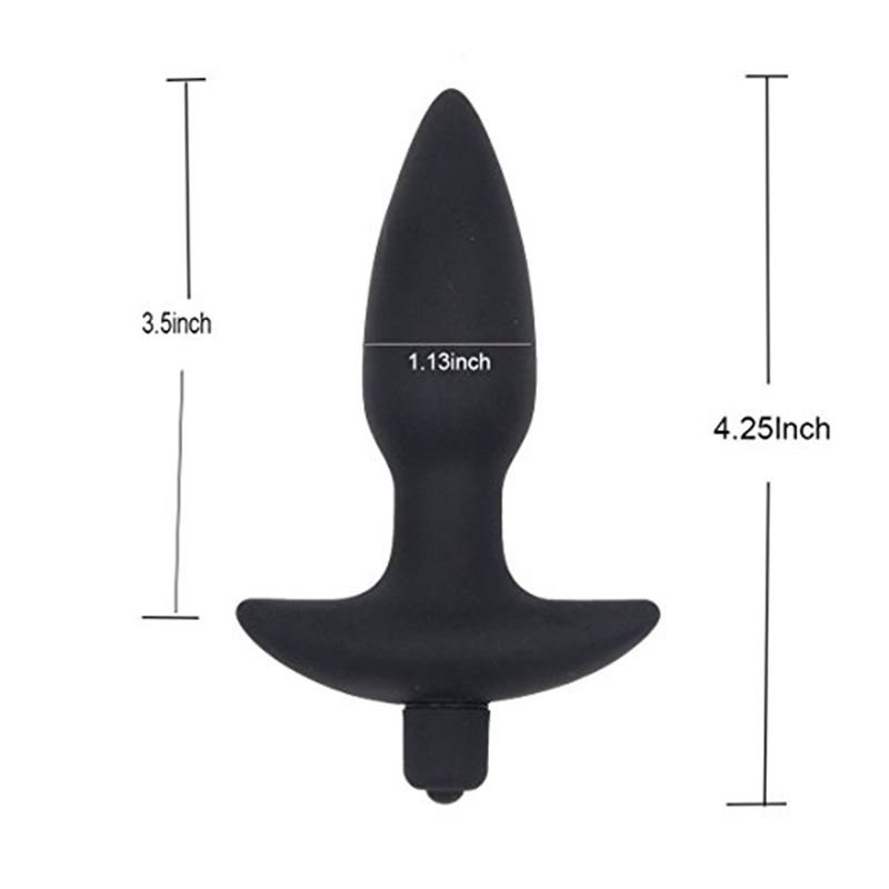Plug Anal Con Vibrador Silicona Bulk - Imagen 5