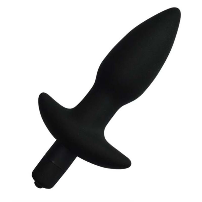 Plug Anal Con Vibrador Silicona Bulk