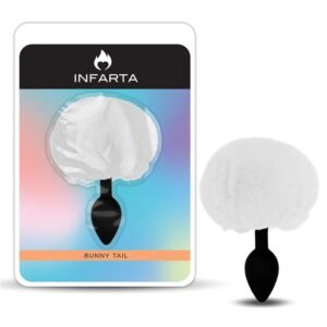 Anal Plug Bunny Silicone Large White