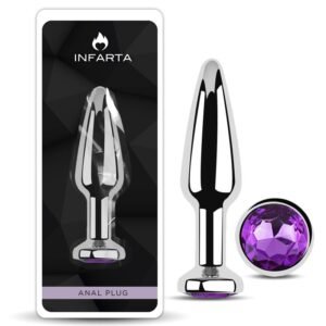 Anal Plug Titan Metal Medium Dark Purple