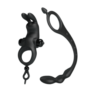 Anillo Vibrador Varita Anal Silicona 10 Funciones