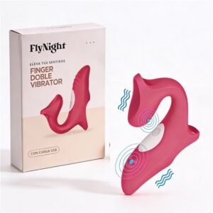 Finger Doble Vibrator Rosa / C9015 (OFERTAS EXCLUSIVAS)