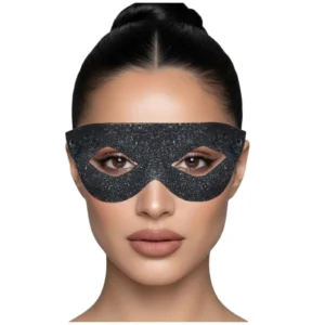 Antifaz Abierto Destello Negro