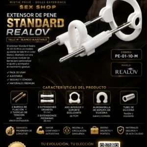 Extensor De Pene Standard Realov Talle M Blanco Ajustable