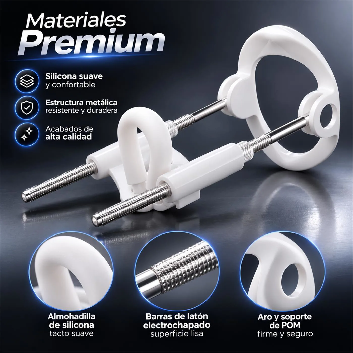 Extensor De Pene Standard Realov Talle M Blanco Ajustable - Imagen 13
