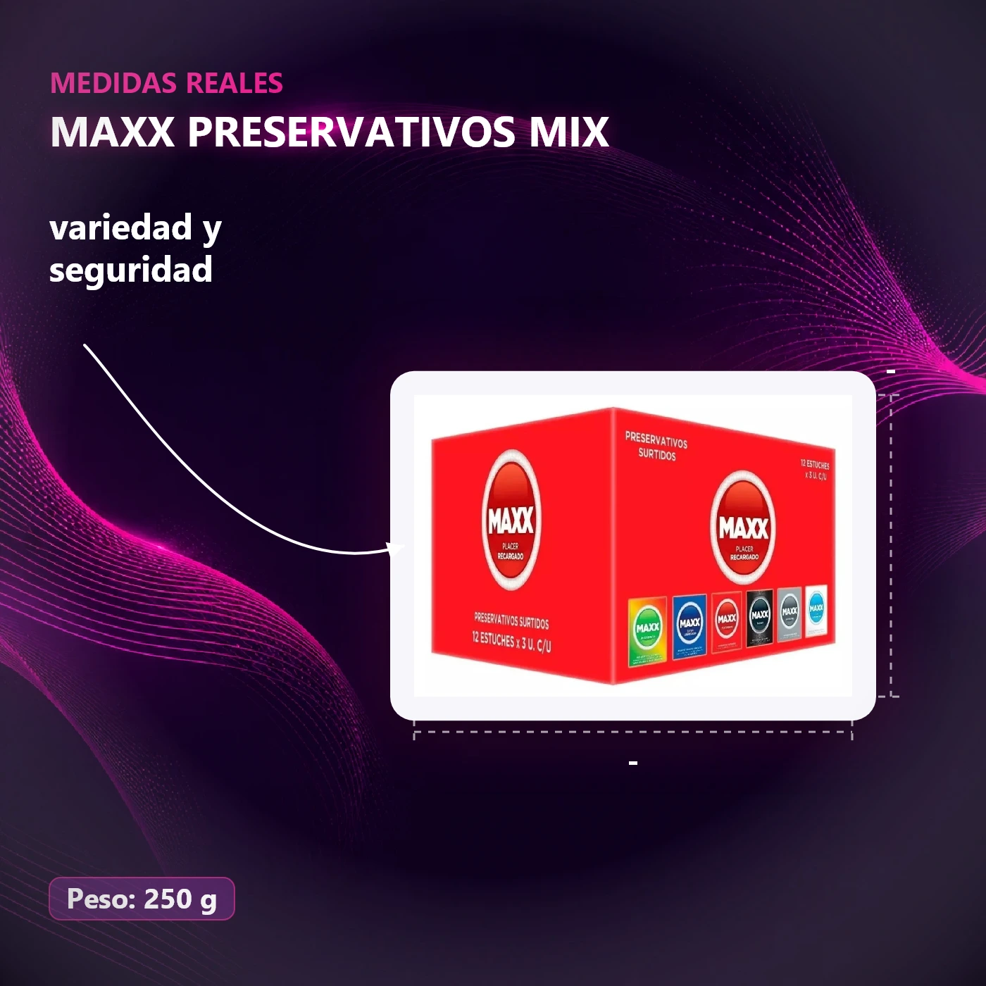 Maxx Preservativos Mixto 12X03 - Imagen 3
