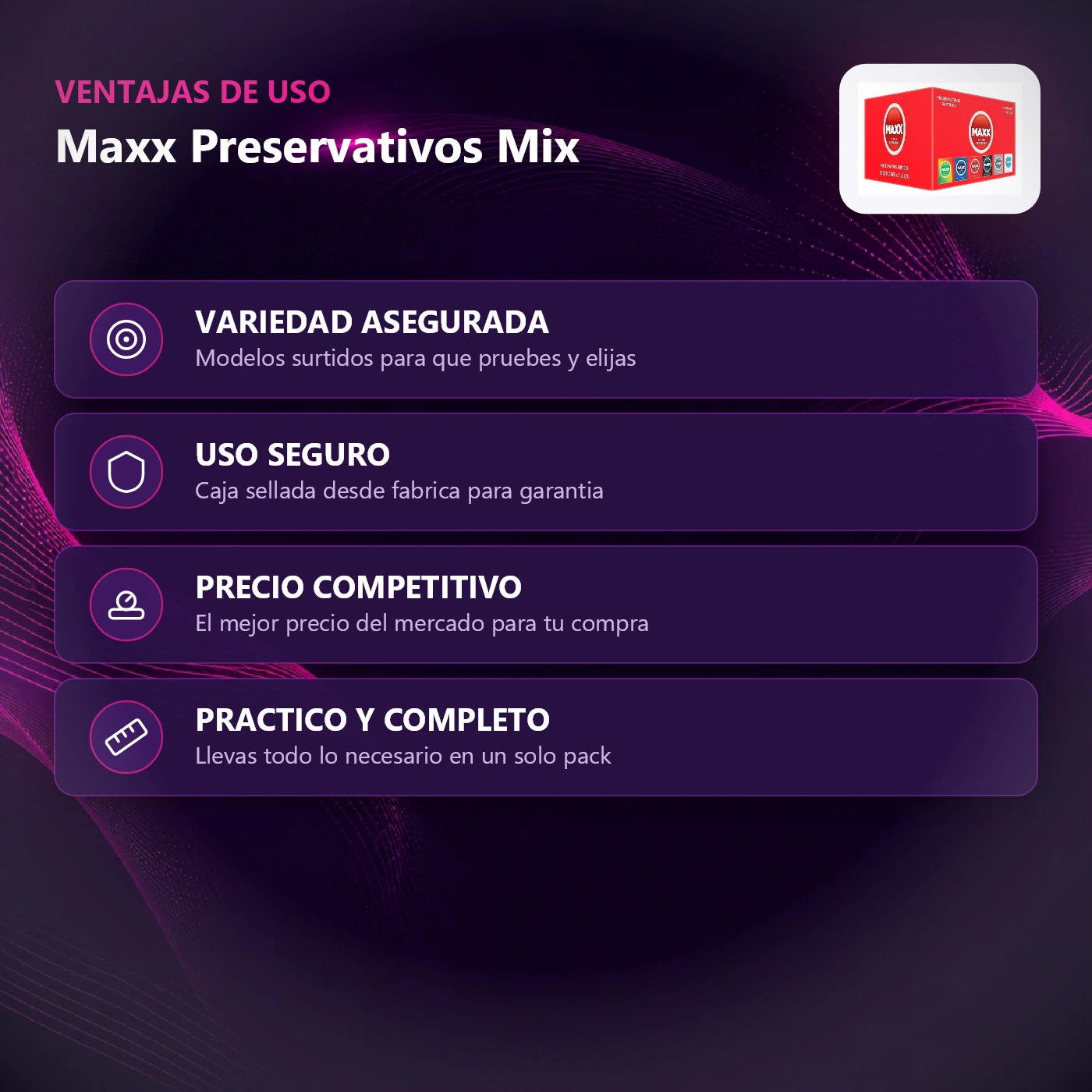 Maxx Preservativos Mixto 12X03 - Imagen 2