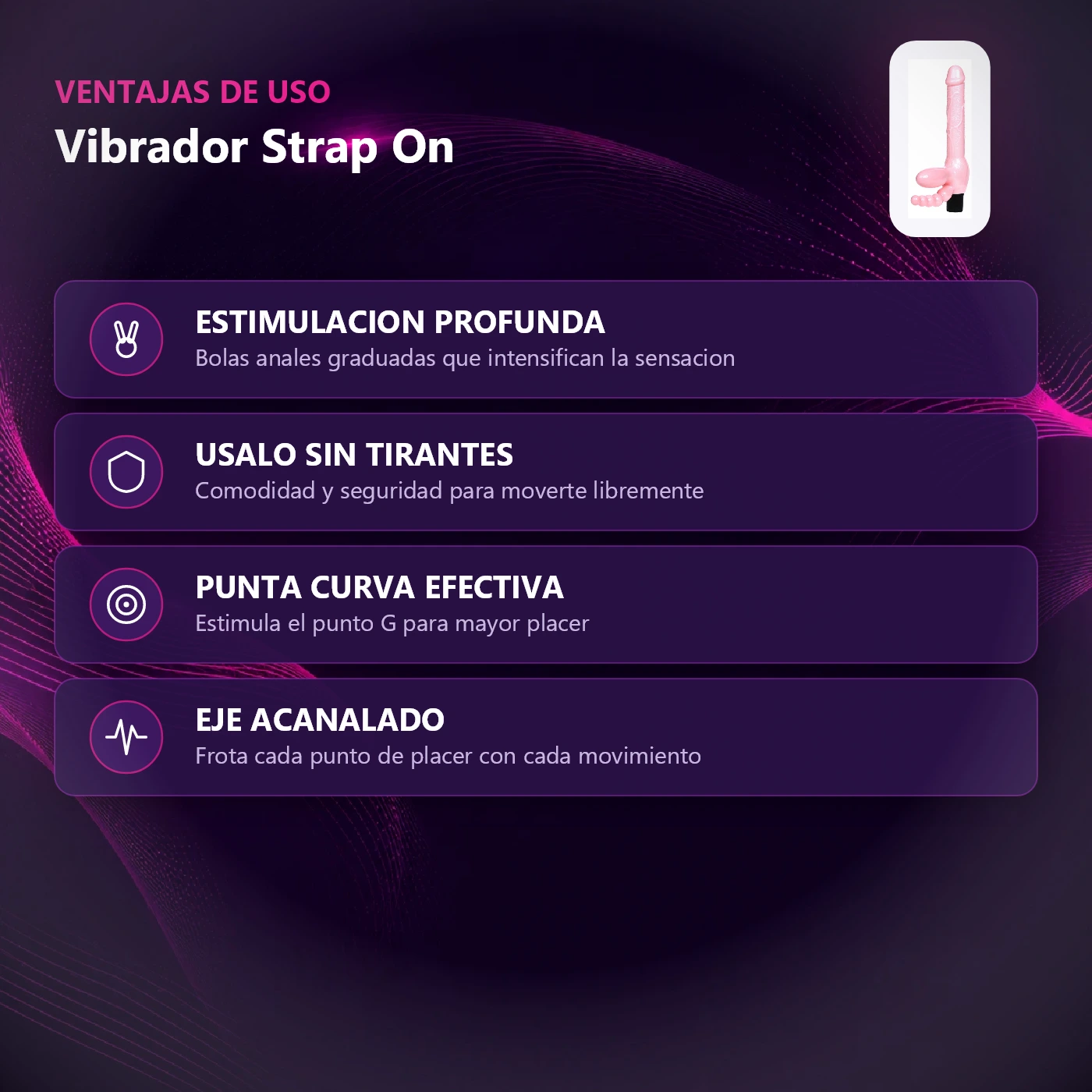Vibrador Strap On Anal Vaginal - Imagen 9