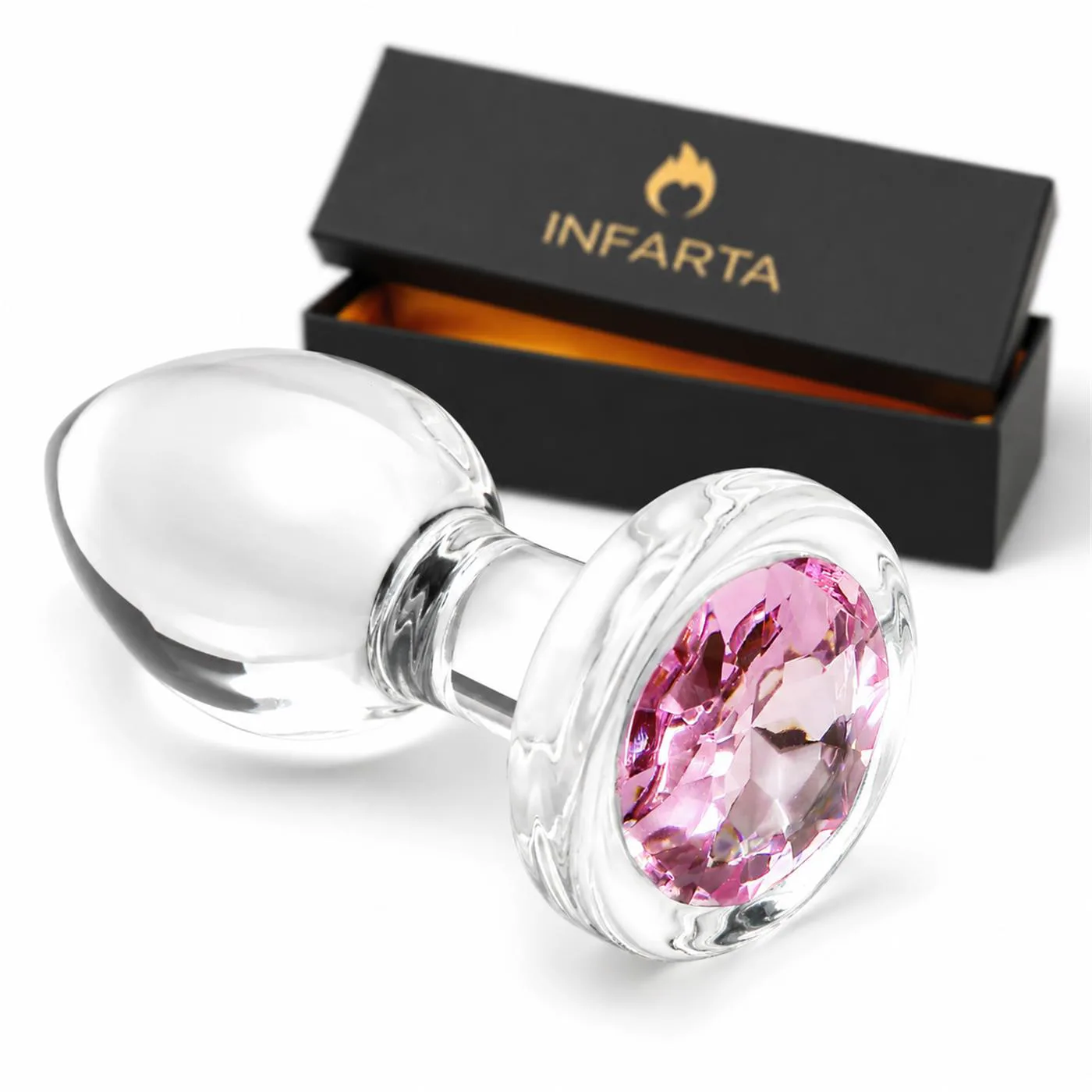 Glass Anal Plug Gemma Rosa Small