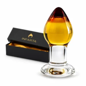 Glass Anal Plug Amberis